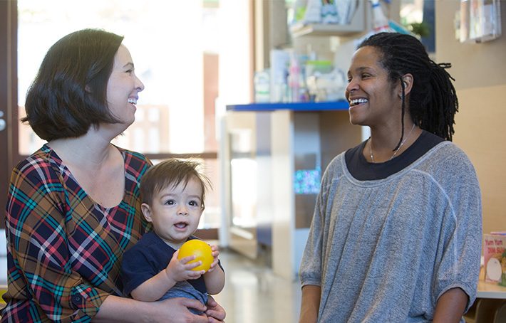 Parent with educator 2